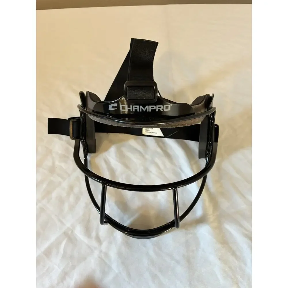 Champro Kids Black Catcher's Face Mask - Protective Softball/ Baseball Gear